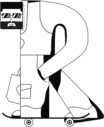 RPCO skater mascot